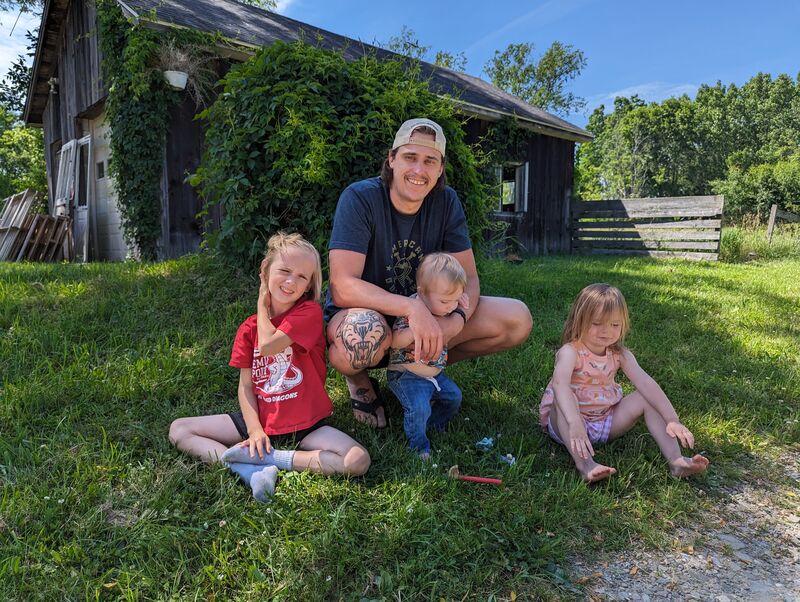 Jesse Pardue and family